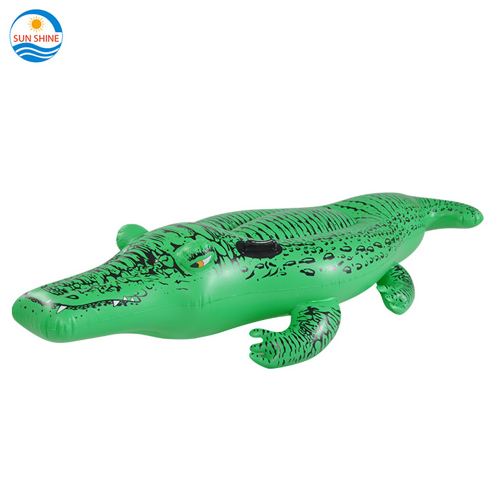 Summer fun pvc blow up inflatable crocodile pool toy pool float / inflatable crocodile water pool ride on