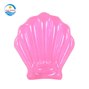 Sunshine Swimming Giant Inflatable Mermaid Clam Shell Seashell Water Pool Float Mat Pvc Toy Manufacturer