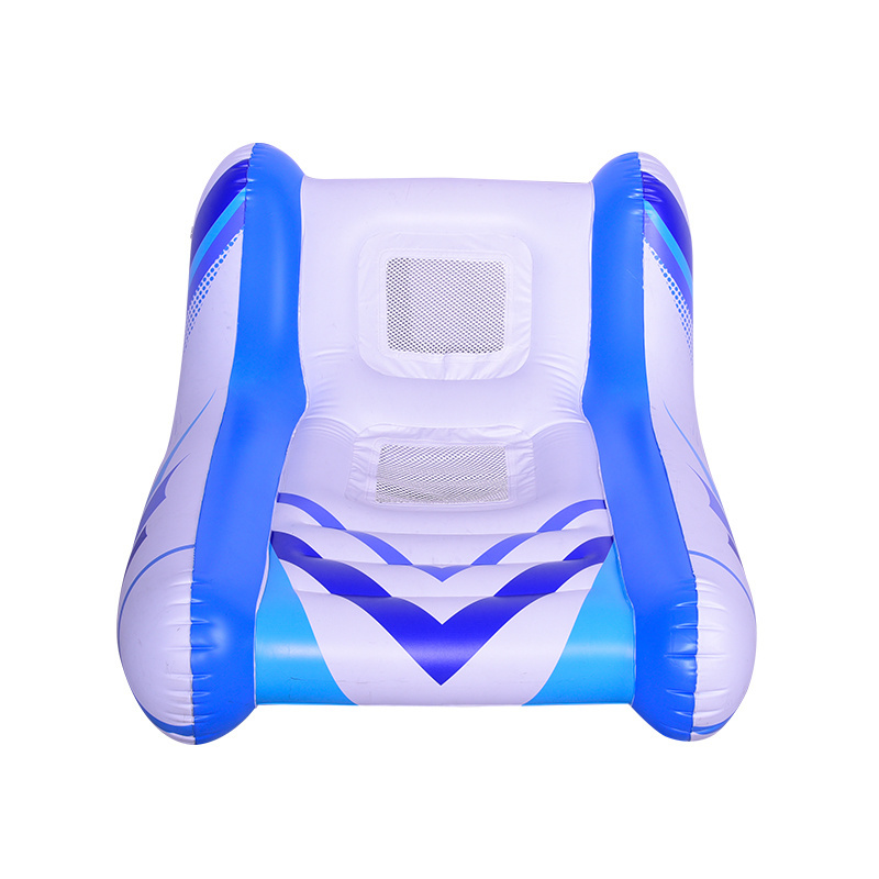 New Product PVC Inflatable Pool Float Chair Adult Recliner Lounger for Water Outdoor Beach Inflatable Float