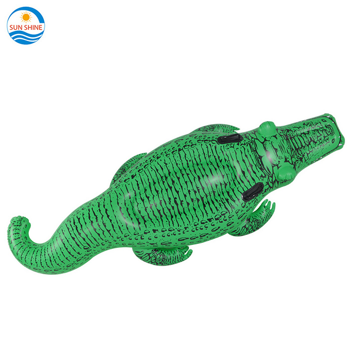 Summer fun pvc blow up inflatable crocodile pool toy pool float / inflatable crocodile water pool ride on