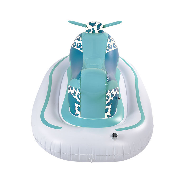 Custom Inflatable Aquatic Products Motorboat Pool Float Inflatable Boat Boys' Motorized Pool Float Water Floats for Swimming