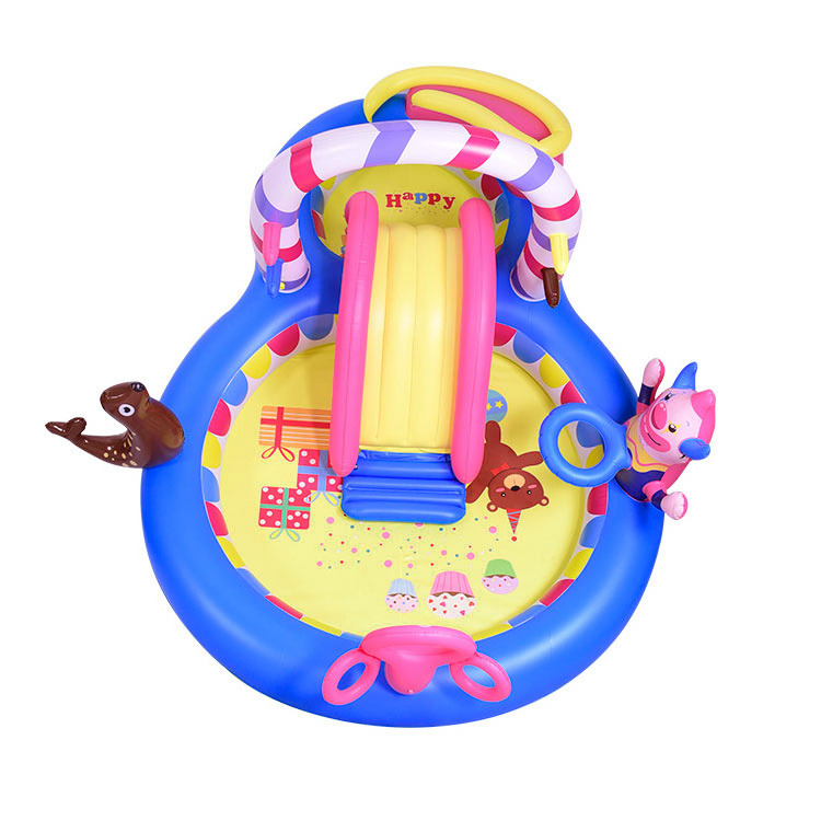 Circus Play Center pool outdoor Water Park Inflatable Slides splash pool swimming pool kids