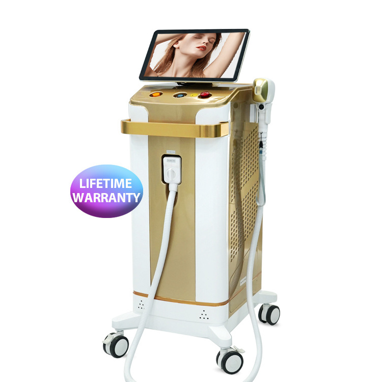 2023 Newest depilacion laser 4 wavelengths laser hair remover machine ice titanium diode laser 755 808 1064 for hair removal