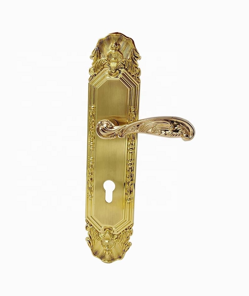 European Style Front Door Handle Entrance Door Lock Mortise Door Handle with Lock