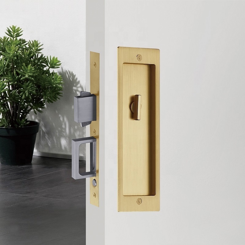 Modern Rectangular Pocket Sliding Door Mortise Lock