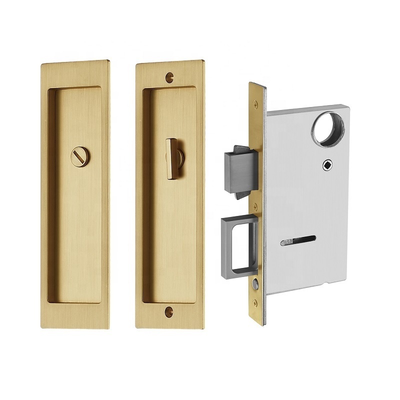 Modern Rectangular Pocket Sliding Door Mortise Lock