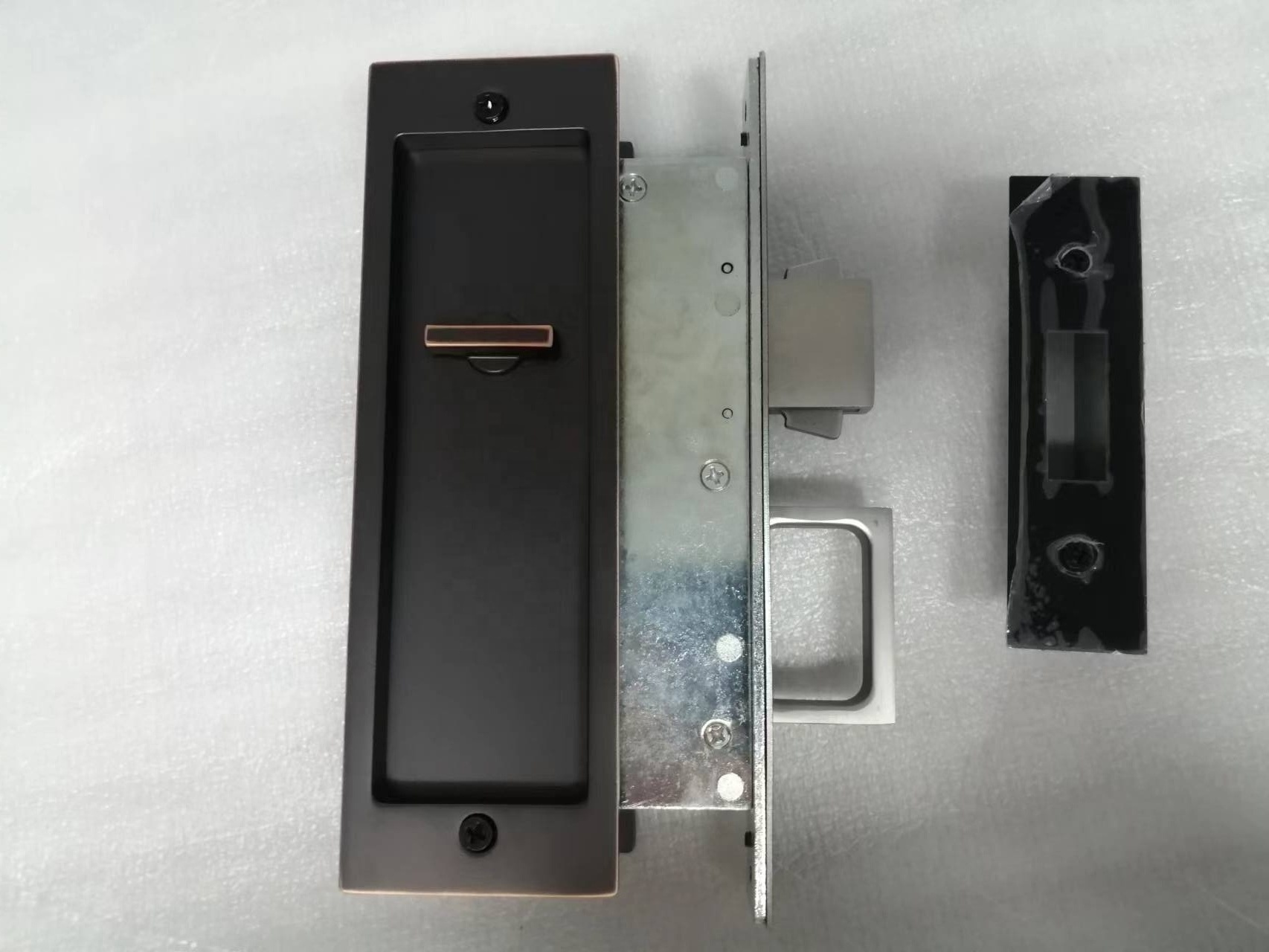 Heavy Duty Privacy Mortise Lock Modern Rectangular Pocket Sliding Door Lock