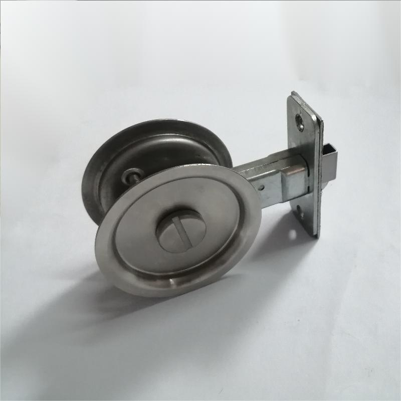 Stainless Steel Invisible Recessed Round Door Handle For Sliding Pocket Door, Bathroom Privacy Pocket Latch