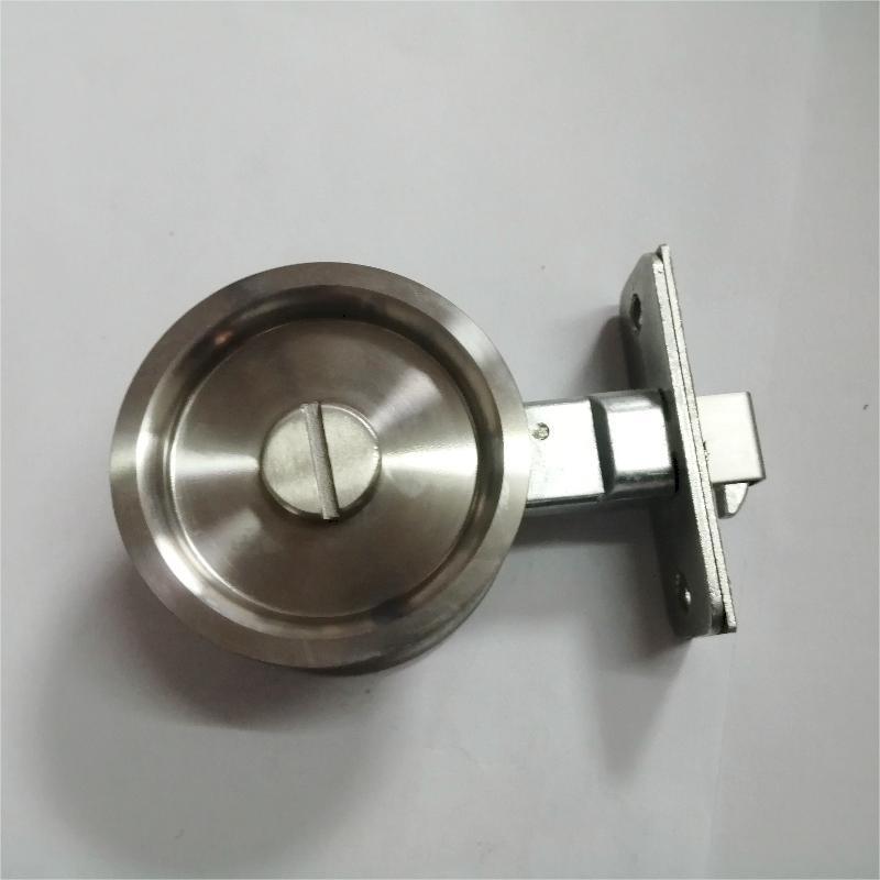 Stainless Steel Invisible Recessed Round Door Handle For Sliding Pocket Door, Bathroom Privacy Pocket Latch