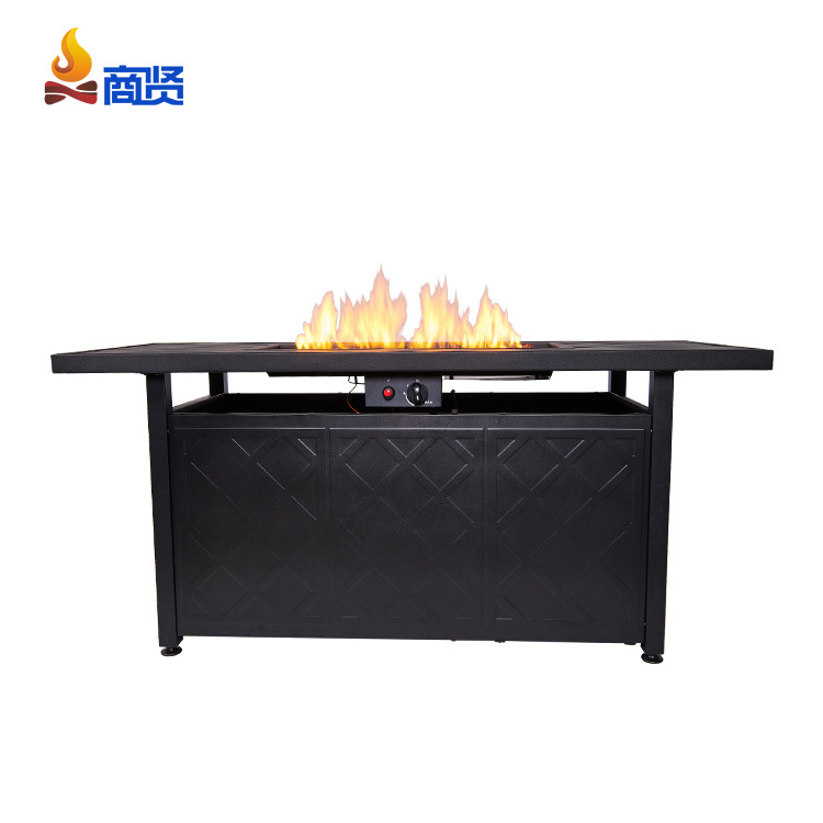 57 inch larger rectangle garden firepit fireplace outdoor firepit table gas fire pit