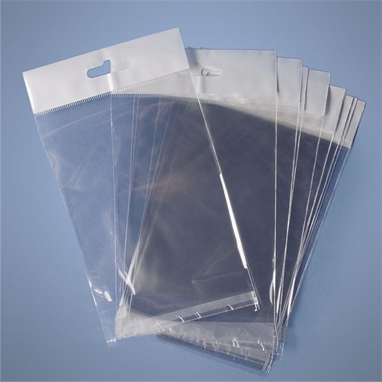 BOPP Clear Plastic Protective Resealable Cello Bag Plastic Envelope Cellophane Sleeve