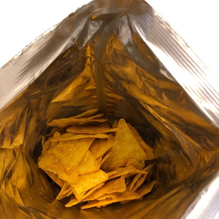 Tortilla Chips Packaging Customization Heat Sealable Aluminum Foil Plastic Pouch Bag For Whole Grain Tortilla Chips Crisps