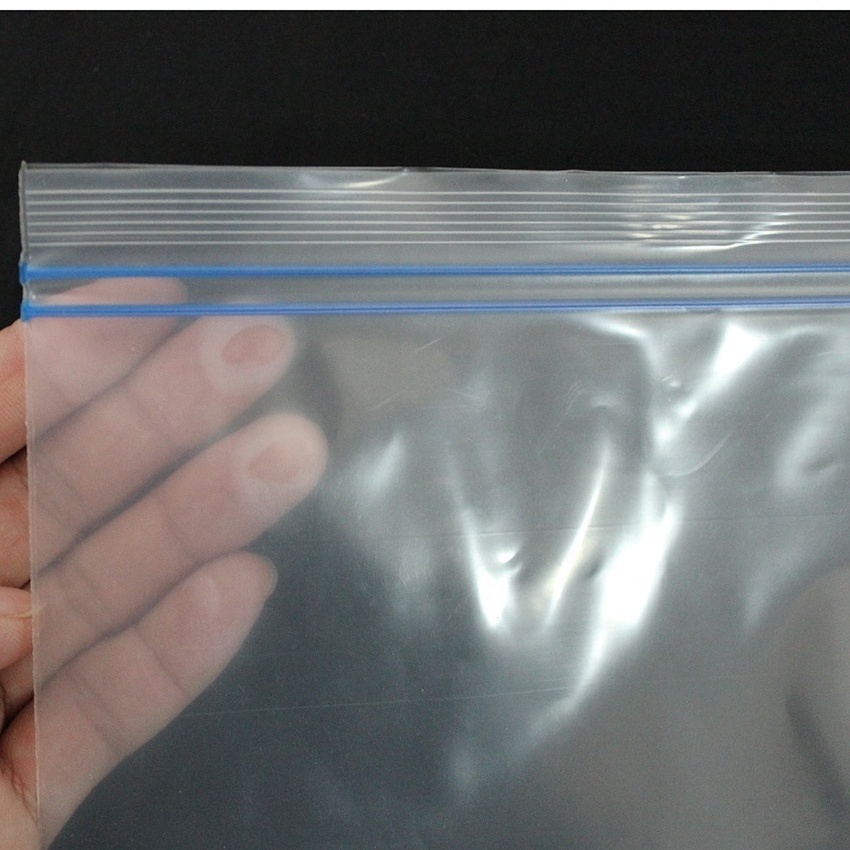 Plastic Polythene ziplock bag clear PE ziplock double reclosable zipper bag / Double Zip Lock PE Zip Lock Bag