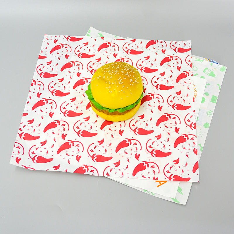 Hamburger Packaging Grease Proof Paper Sandwich Wrapping Deli Paper Shawarma Food Grade Wax Paper