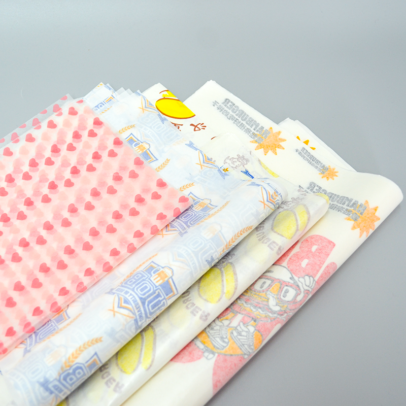 Hamburger Packaging Grease Proof Paper Sandwich Wrapping Deli Paper Shawarma Food Grade Wax Paper