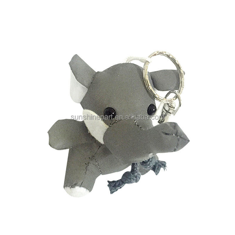 BSCI Factory CE Elephant Reflective keychain, Reflective toy for children