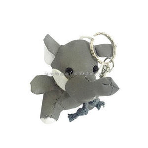 BSCI Factory CE Elephant Reflective keychain, Reflective toy for children