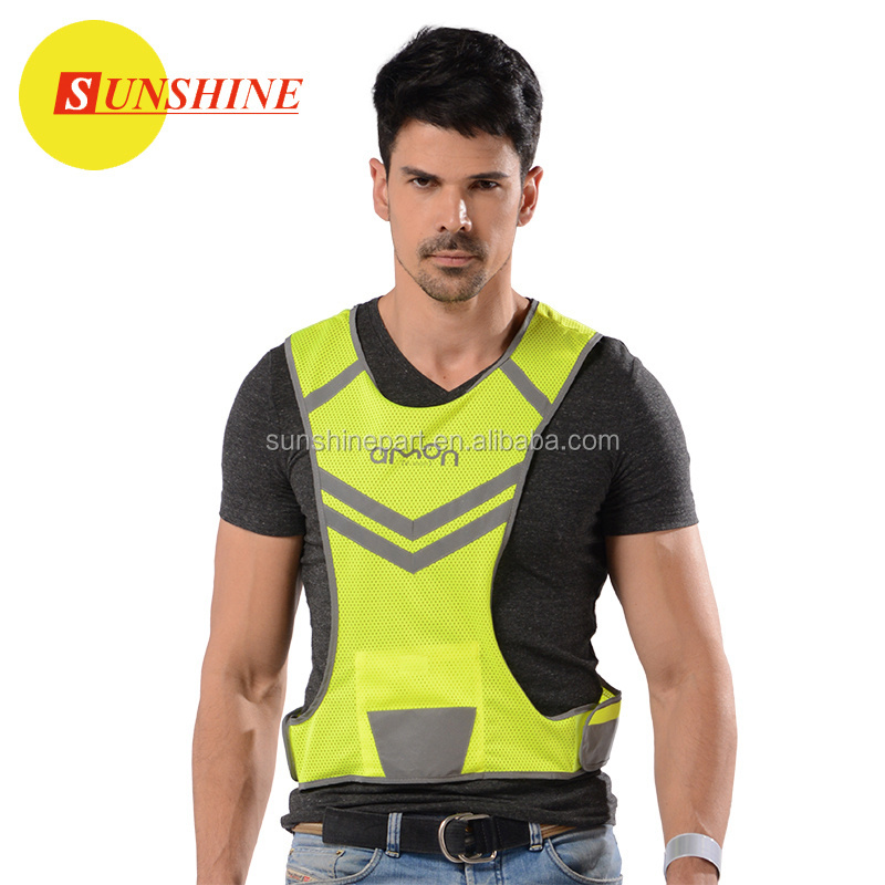 Custom Night Pockets Multifunctional Wholesale Construction Clothing Workwear High Visibility Reflective Security Safety Vest