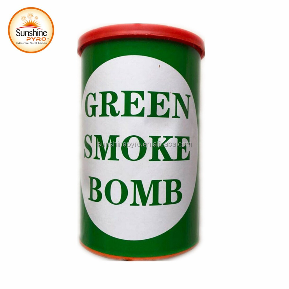 3 minutes Daytime CS Heavy Green Red Black Smoke Bomb Jar Fireworks