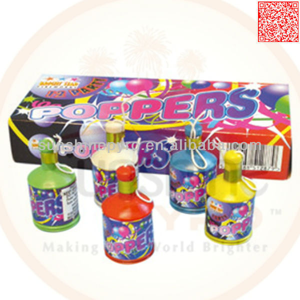 pink party popper confetti fireworks