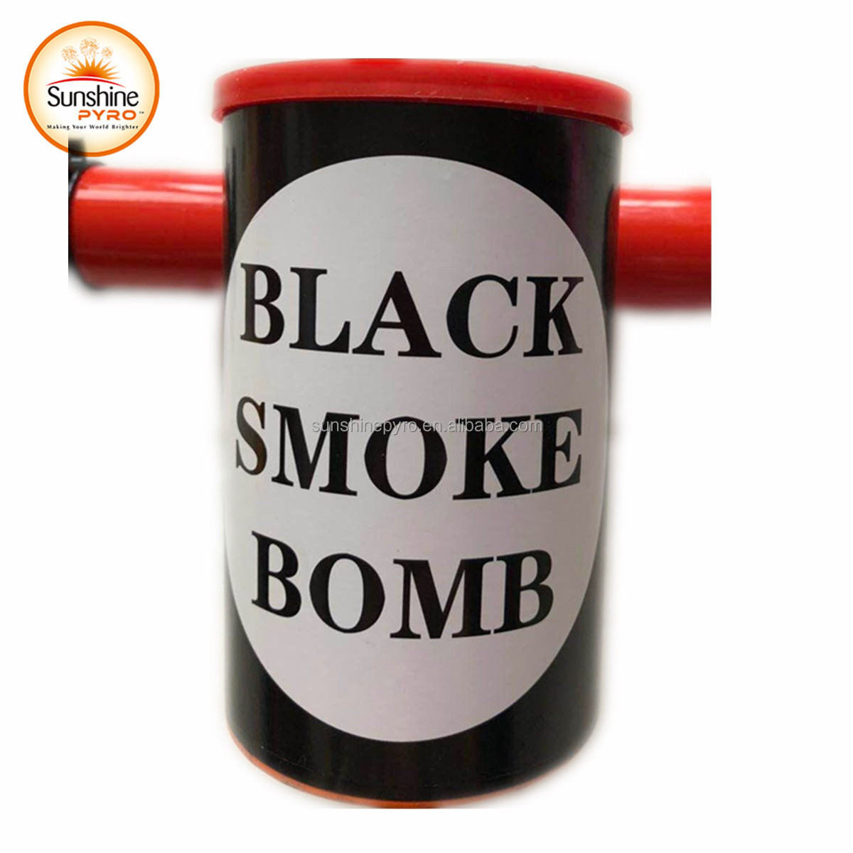 3 minutes Chinese Black Colored Smoke Fire Bomb Fireworks