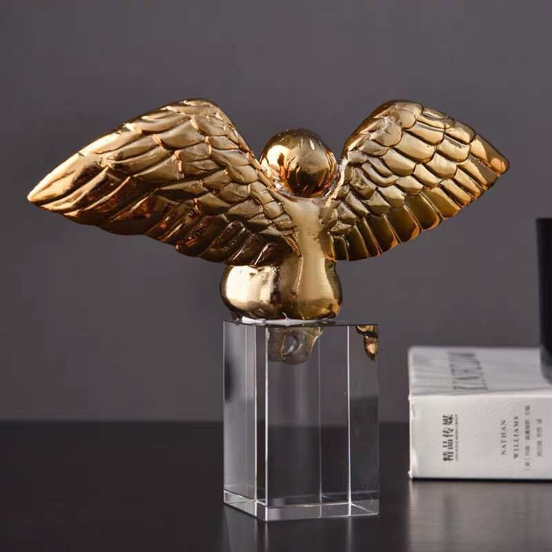 new house model room office desktop ornaments crystal Angel home decoration