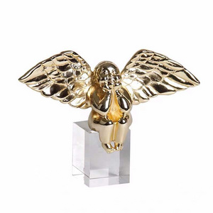 new house model room office desktop ornaments crystal Angel home decoration