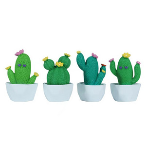 Cute simulation Resin crafts cactus potted landscape small ornaments