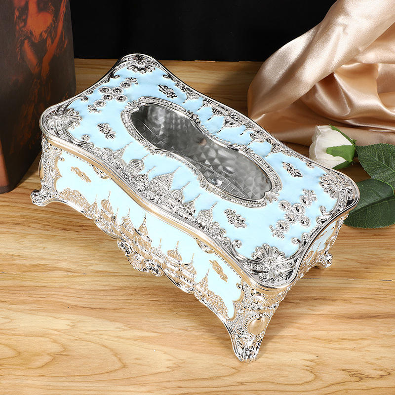 European style vintage living room hotel supplies car KTV beautiful castle tissue box