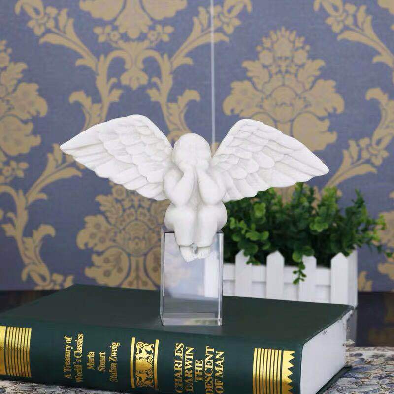 new house model room office desktop ornaments crystal Angel home decoration