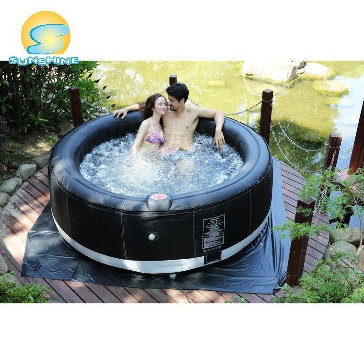 Sunshine price folding freestanding foldable bathtub inflatable hot tub spa swim pool outdoor