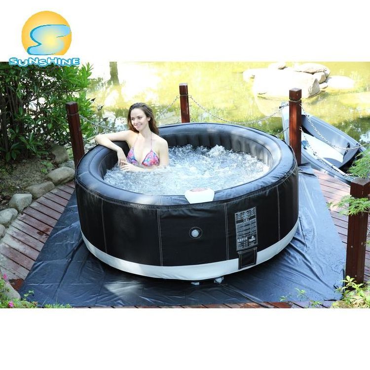 Sunshine price folding freestanding foldable bathtub inflatable hot tub spa swim pool outdoor