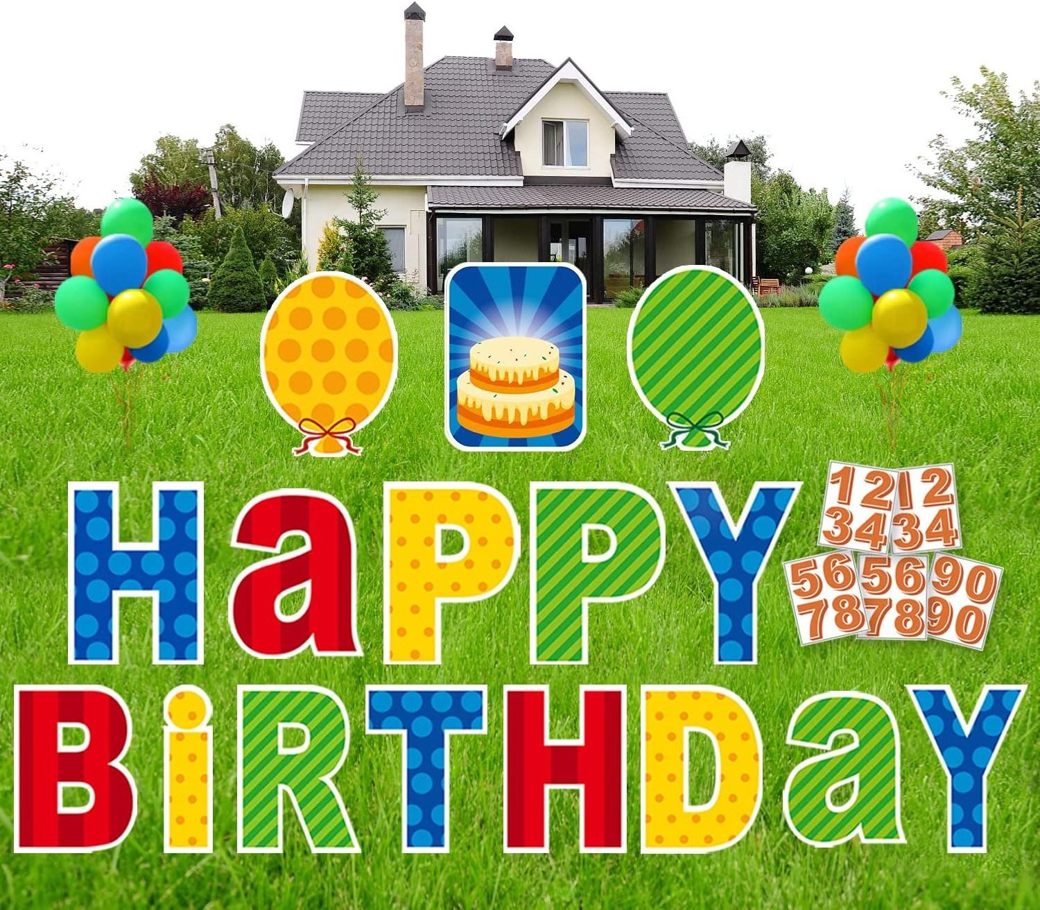 2 Sides 18x24 Birthday Yard Signs Plastic Sheets Pvc Foam Board Printing Custom Corrugated Plastic Yard Sign