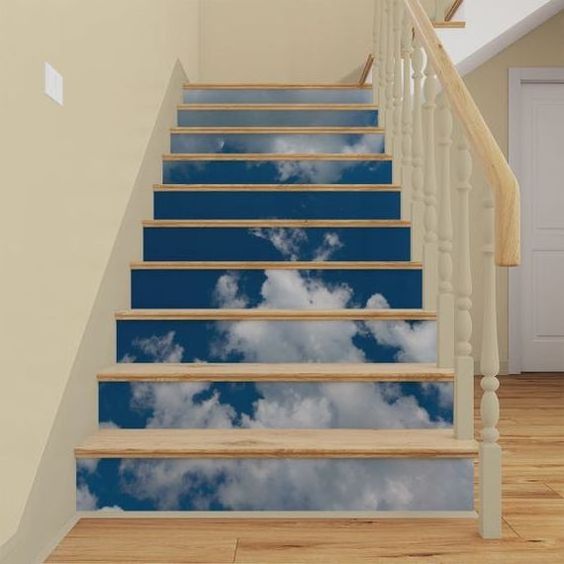 Custom Stair Stickers Self Adhesive Vinyl Stair Risers Decals Staircase Murals Decor