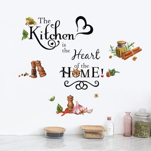 Customized Vinyl Kitchen Wall Decals Waterproofs And Removable Pvc Wall Sticker Home Decoration