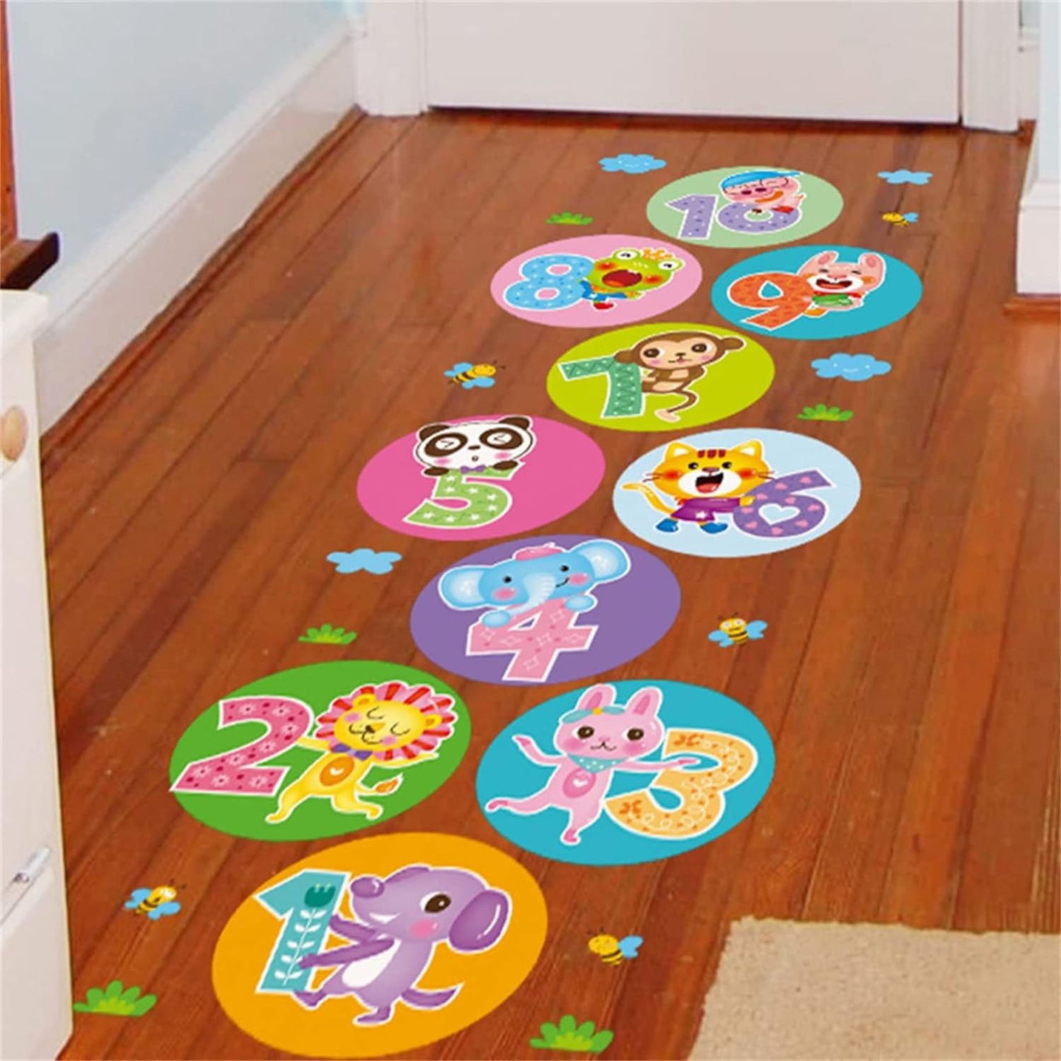 Custom Vinyl  Bathroom Floor Sticker Waterproof Tiles Plastic Flooring Stickers