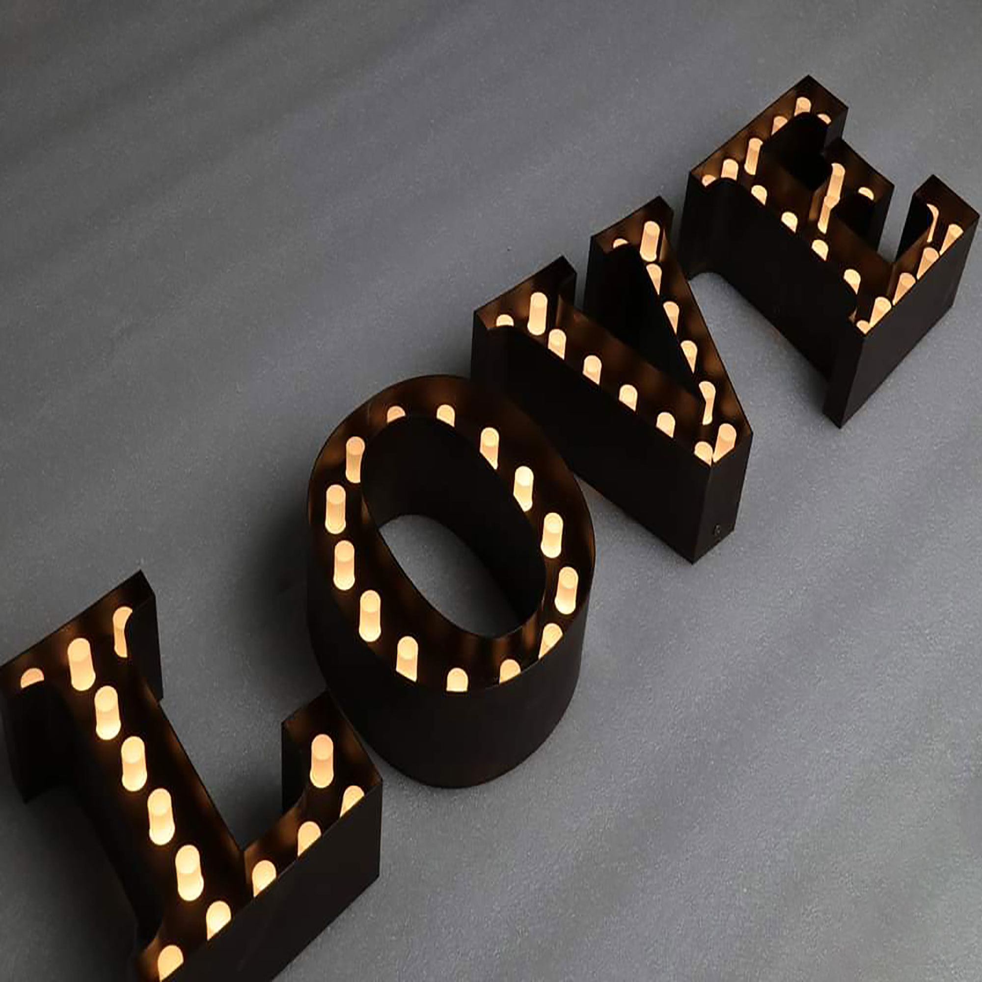 Custom 4ft Marquee Letters Love Led Bulb Wedding Marry Me Illuminated Letters 3Feet Marquee Letter for Decoration