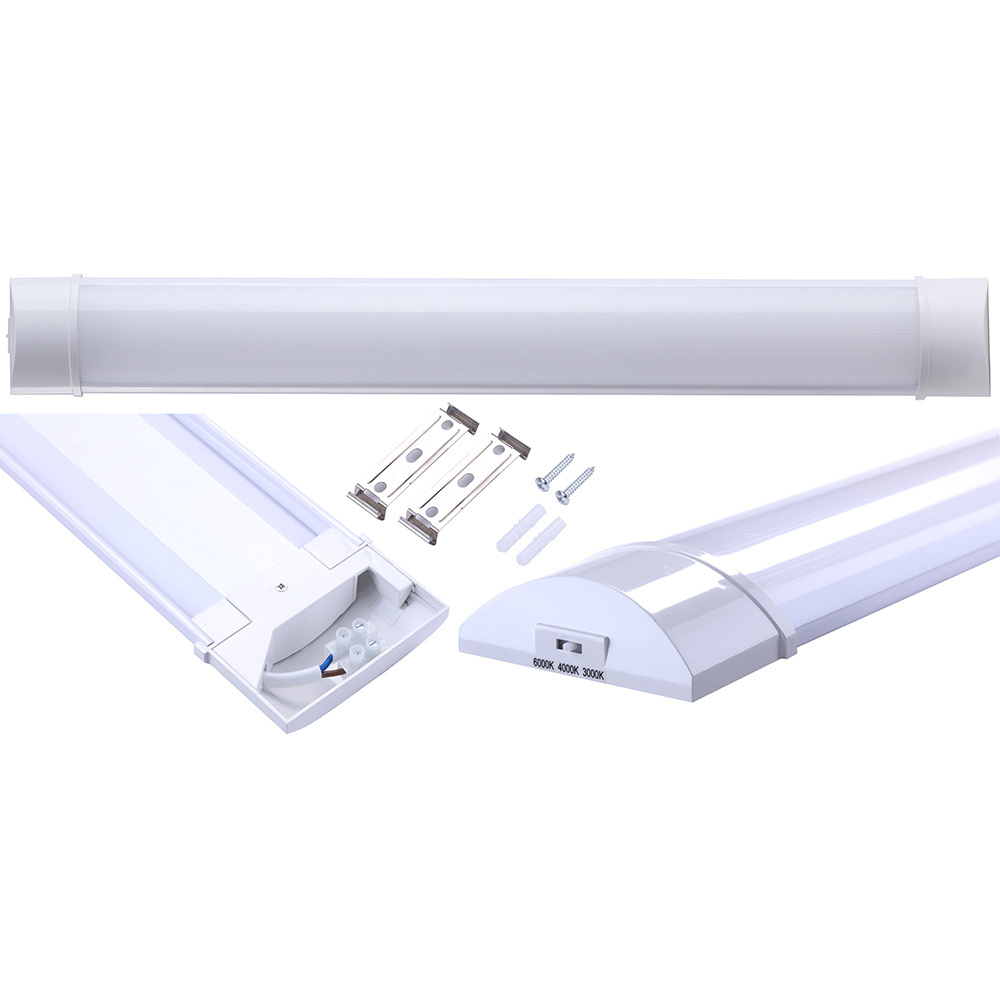 Sunsing 3CCT switchable 600mm 1200mm slim office ceilling led batten tubes lamps