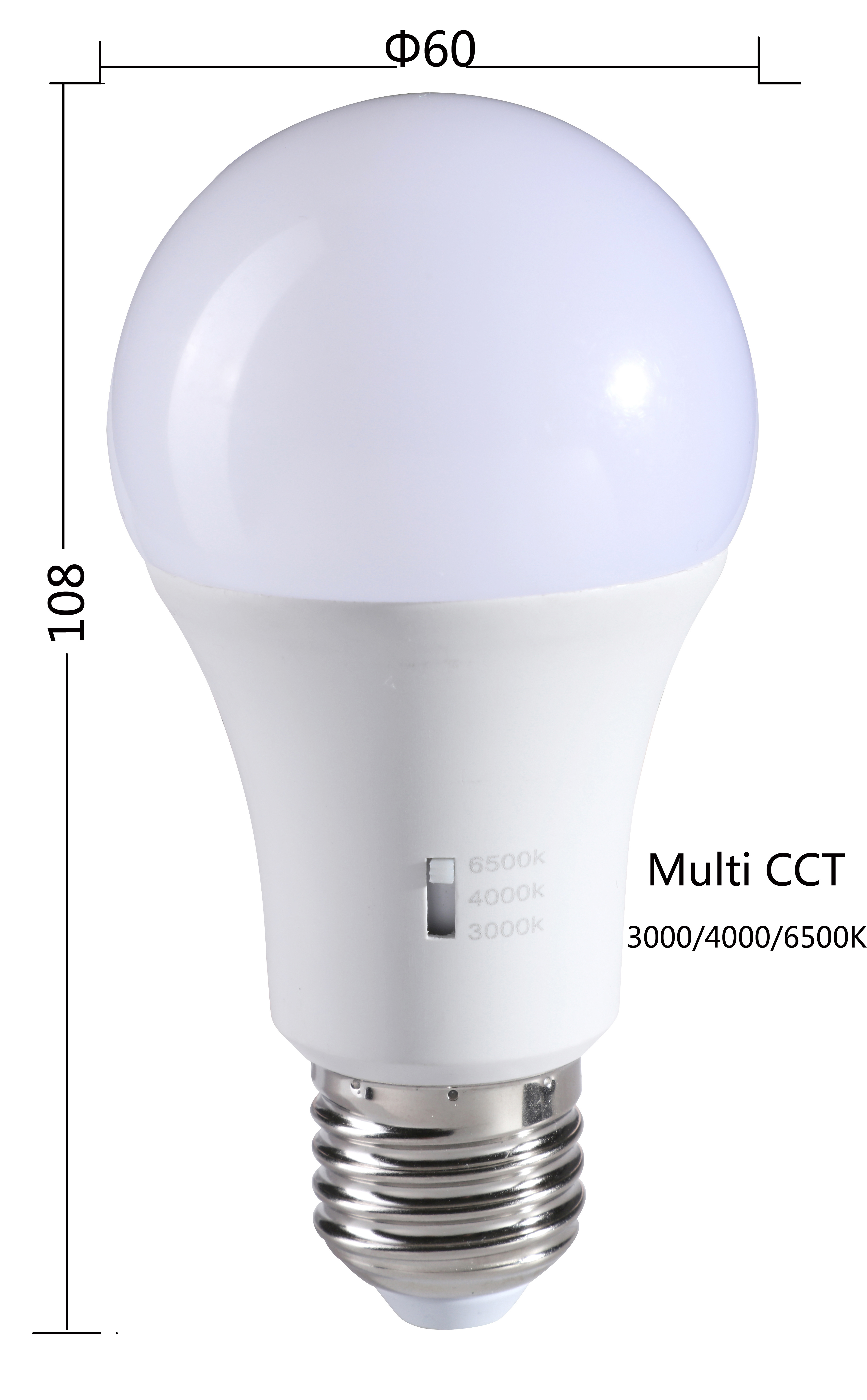 9 in 1 9W A60 3CCT+3Power  Dimmable Led lamp High Quality Led Bulb