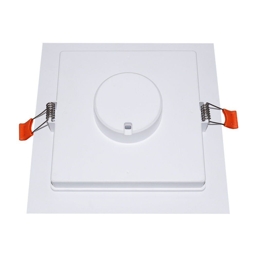 White Recessed Rectangular LED Single Double Triple Heads Square Ceiling light Downlight Gimbal Spot Light 180-260V 12W 18W