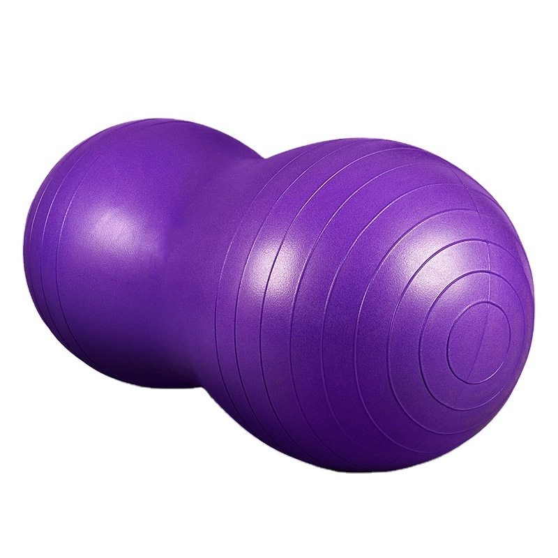 PVC Anti Burst Smooth Peanut Massage Ball for Indoor Exercise