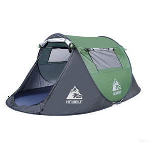 New Arrival Hewolf 1766 Outdoor Automatic Windproof Quick-Opening Tent Camping Sunscreen Tent For 2-3 People