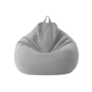 Hot Selling Gray Bean Bag Chair Fabric Cover Lazy Sofa