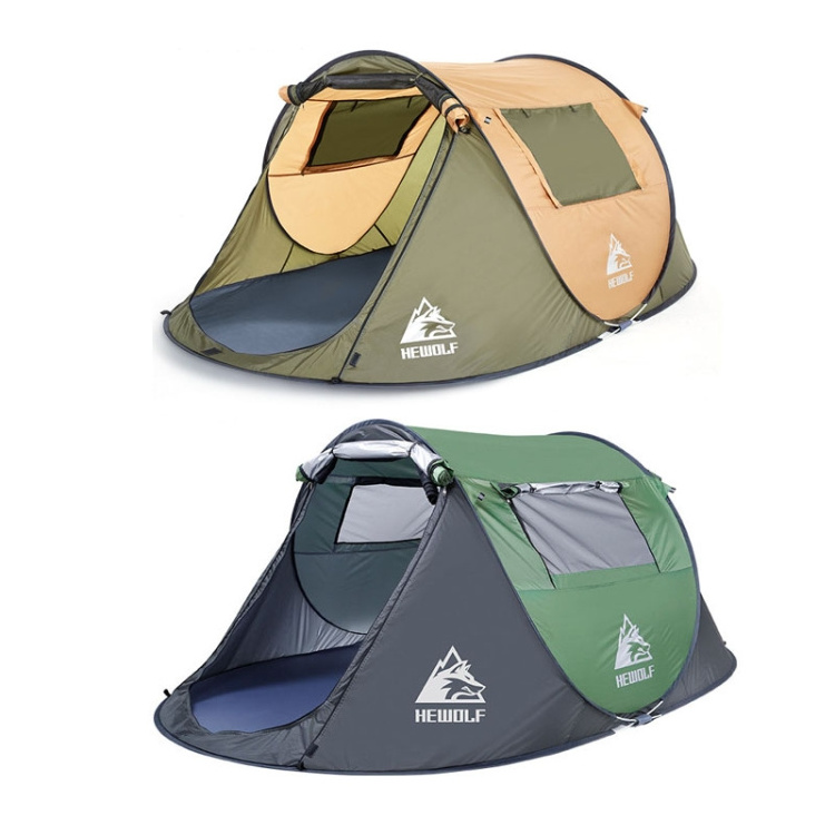 New Arrival Hewolf 1766 Outdoor Automatic Windproof Quick-Opening Tent Camping Sunscreen Tent For 2-3 People