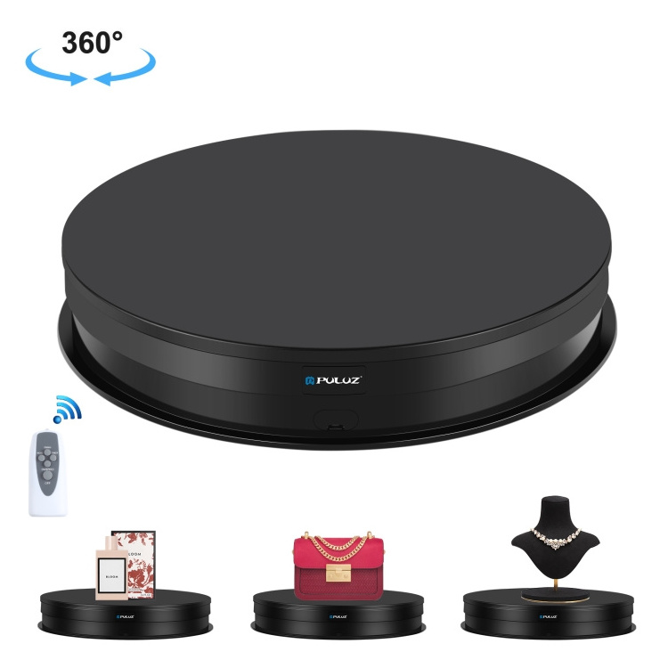 Factory Supply PULUZ 30cm Adjusting Speed Rotating Turntable Display Stand 360 Degree Electric Rotating Video Shooting Display