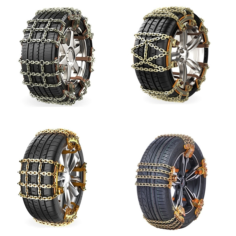 Double Head Rice Thick Manganese Steel Type Car Tire Truck SUV Snow Winter Emergency Anti-Skid Chain