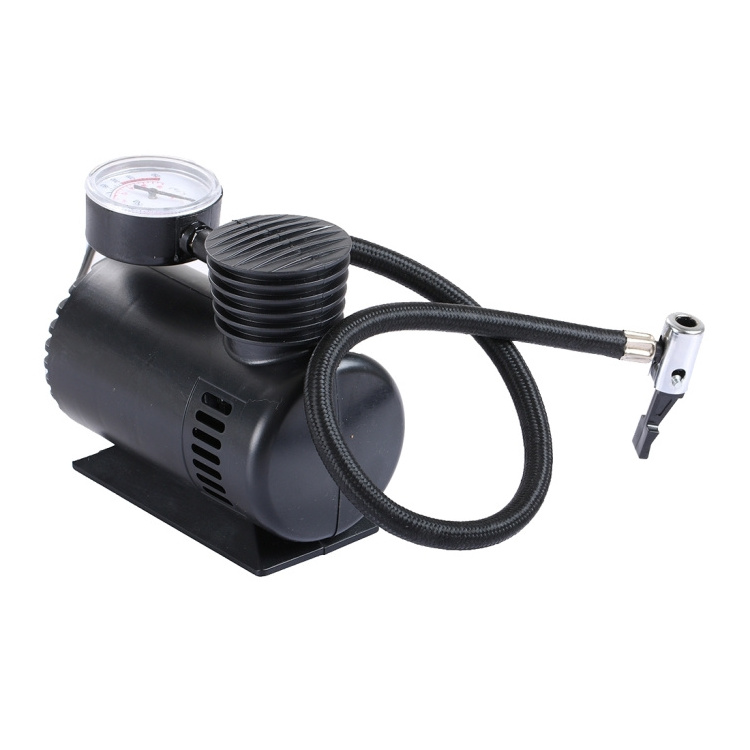 300PSI 12V Vehicle Tire Inflator Portable Mini Auto Electric Air Compressor Wired Car Inflator with 3 Pneumatic Nozzle