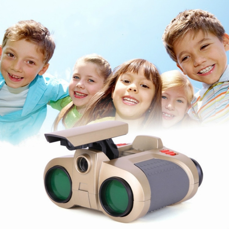 New Products Children Night Vision Device 4X30 Binoculars with Lights Adjustable Focus Telescope