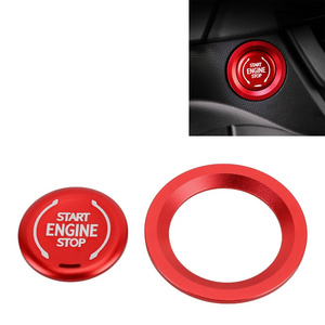 Car Engine Start Key Push Button Ring Trim Metal Sticker Decoration for Cadillac CT5 CT4 XT4 XT6/Chevrolet Silverado