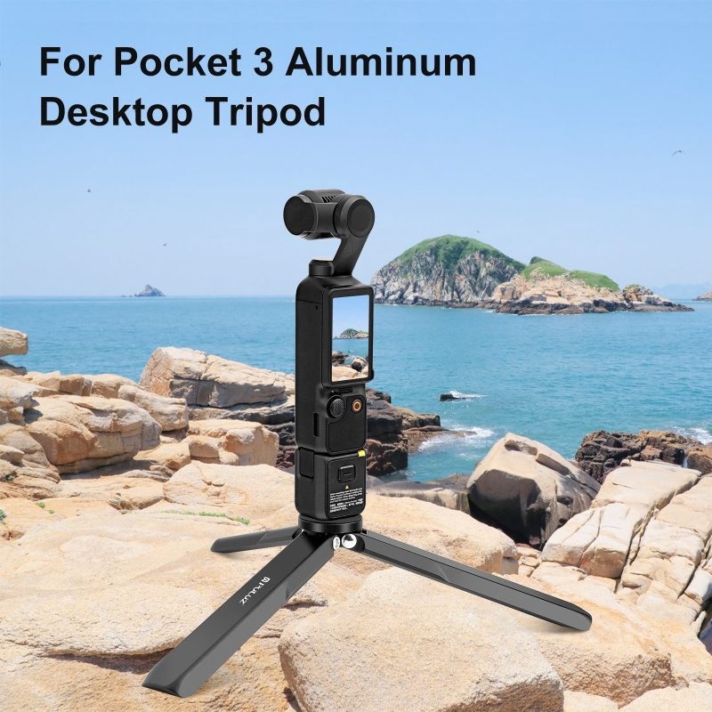 Wholesale Price PULUZ Aluminum Alloy Low Angle  Metal Mini Tripod for DJI Osmo Pocket 3 / Insta360 X4